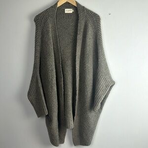 Dreamers Oversized Cardigan Chunky SM Sweater Mocha Batwing Sleeve Fall Winter
